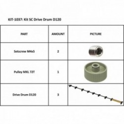 KIT 1037 SC DRIVE DRUM D120