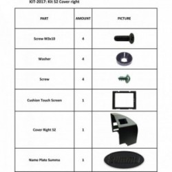 KIT 2017 S2 COUVERCLE DROIT