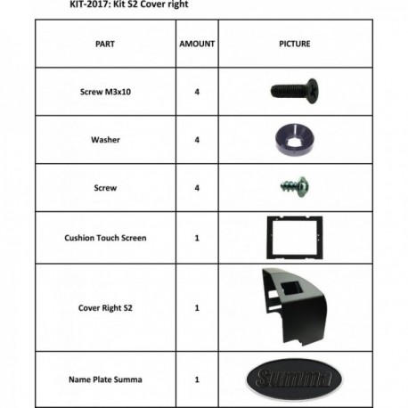 KIT 2017 S2 TAMPA DIREITA