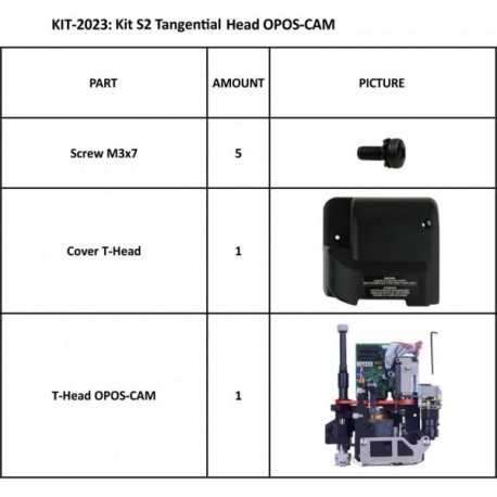 KIT 2023 S2 TANGENTIAL HEAD OPOS-CAM