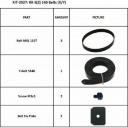 KIT 2027 CORREIAS (X/Y) para S2 140