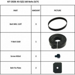 KIT 2028 CORREIAS (X/Y) para S2 160