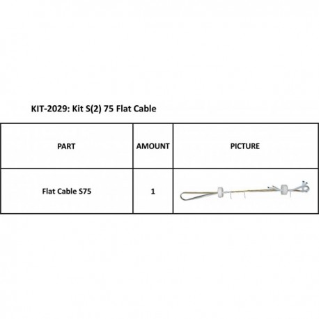 KIT S2 75 FLATCABLE