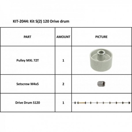 KIT S2 120 DRIVE DRUM