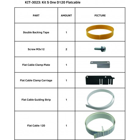 KIT S ONE D120 FLATCABLE