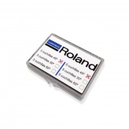 Box of 3 KOKA 45º blades for ROLAND / GCC