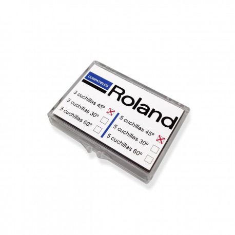 Caixa de 3 lâminas KOKA 45º para ROLAND / GCC