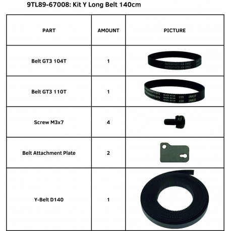 Kit Correas largas S One D140