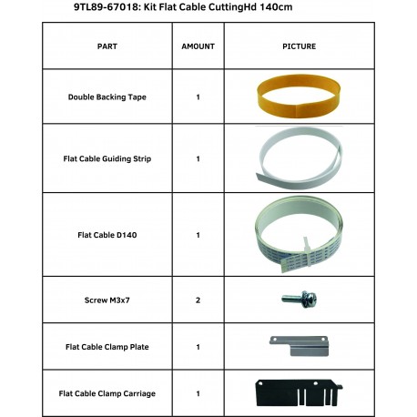 Kit flat cable cabezal S One D140(FX)
