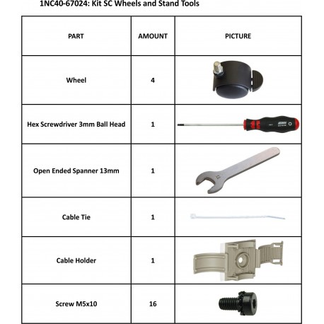 KIT SC Wheels and Stand Tools